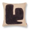 Ferm Living - Lay Pute - Sand and Dark Brown