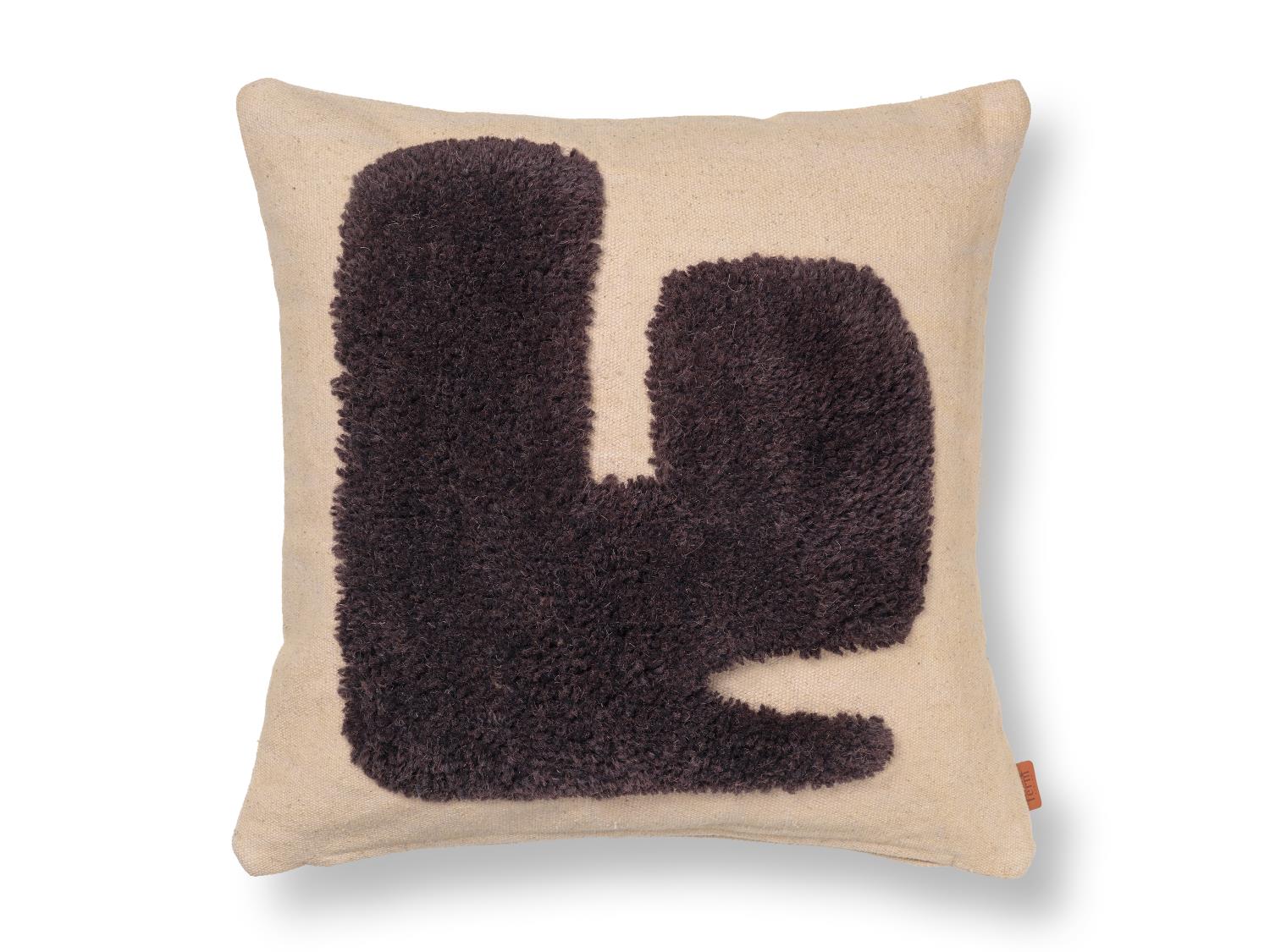 Ferm Living - Lay Pute - Sand and Dark Brown