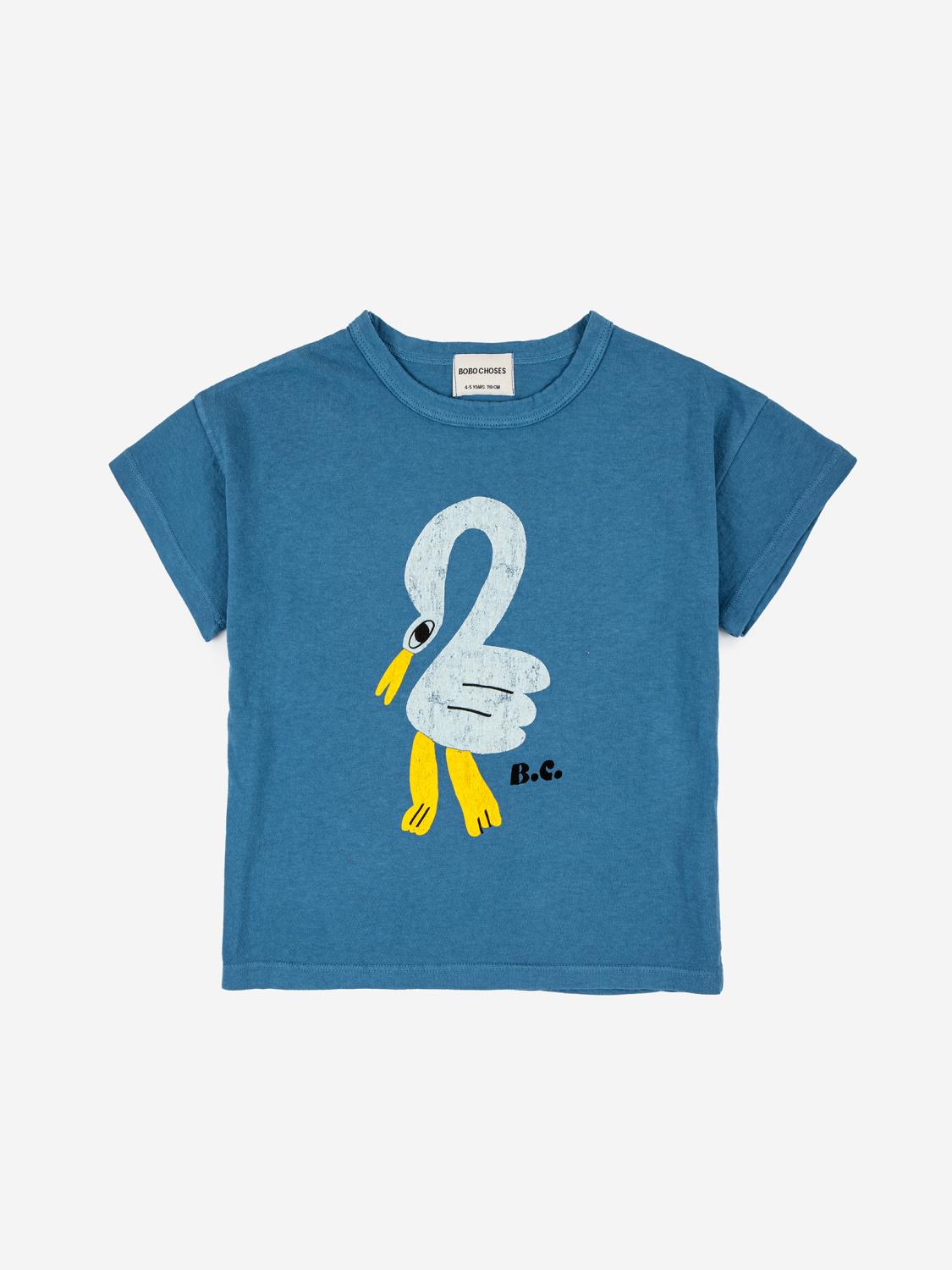 Bobo Choses - Pelican T-skjorte - Prussian Blue
