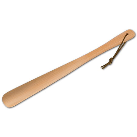 Ukko - Skohorn i bøk med lærhank - 37 cm