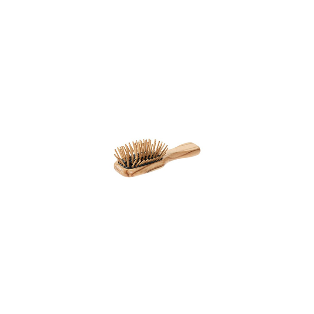 Ukko - Hårbørste med trepinner - Mini - Oliventre