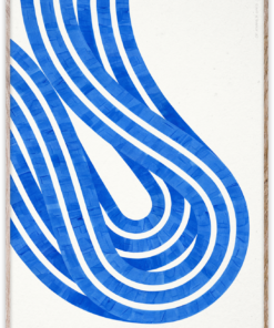 Paper Collective - Poster - Of Atoms & Lines - Entropy Blue 02