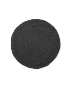Ferm Living - Eternal rundt juteteppe - Ø120 - Black