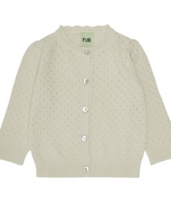FUB - Baby pointelle cardigan - Ecru