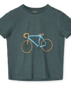 Liewood - Apia t-skjorte - Bicycle Whale Blue