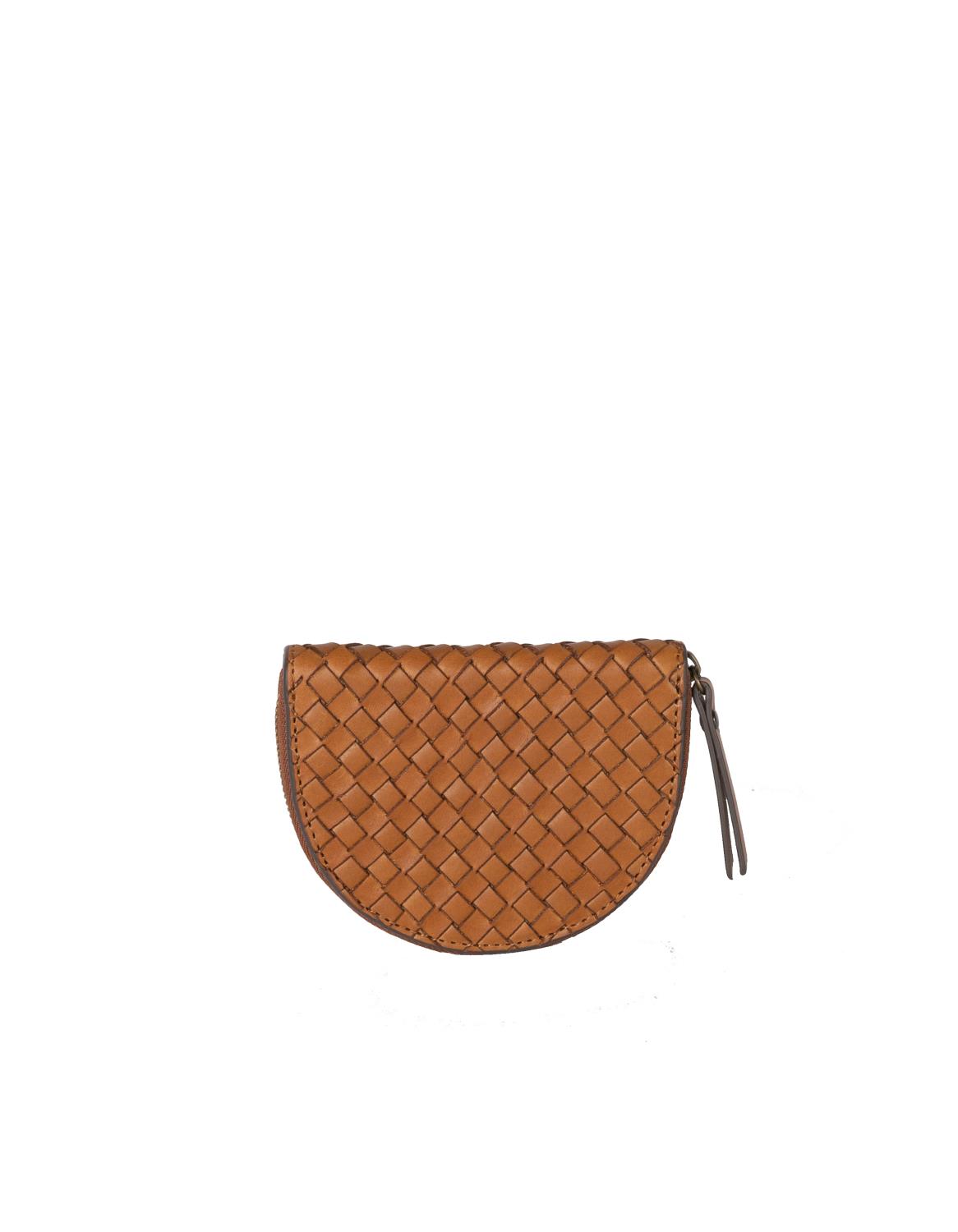 O My Bag - Laura lommebok - Cognac Woven Classic Leather