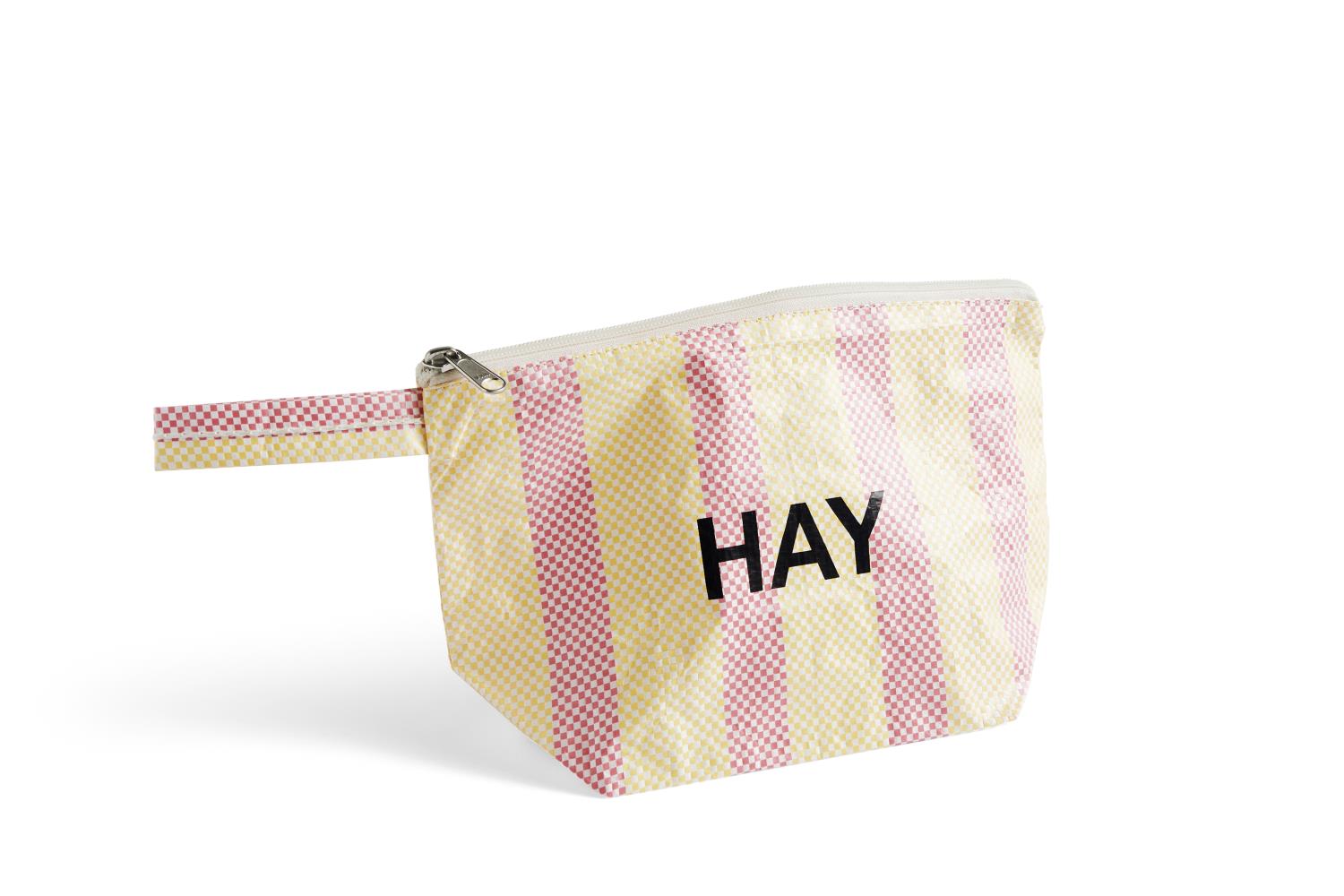 HAY - Candy Stripe toalettmappe - Small - Red/Yellow