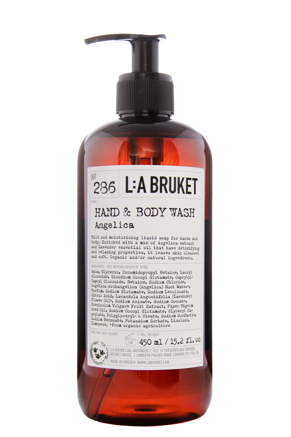 La Bruket - 286 Flytende såpe - Angelica - 450 ml
