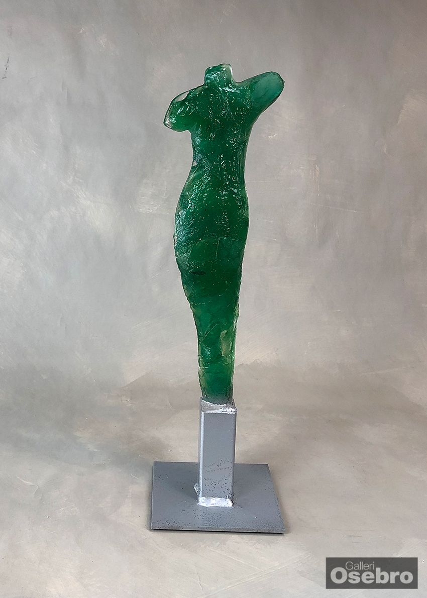 Jensen, Aino - Glasskulptur i grønt