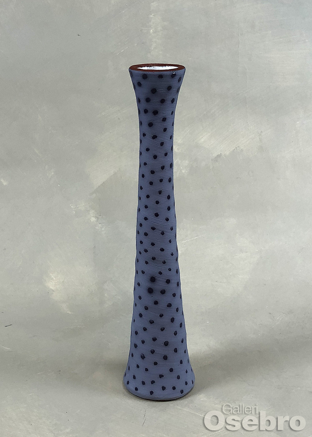 Hurlen, Sølvi - Lysestake/ Vase , lilla m/ prikker
