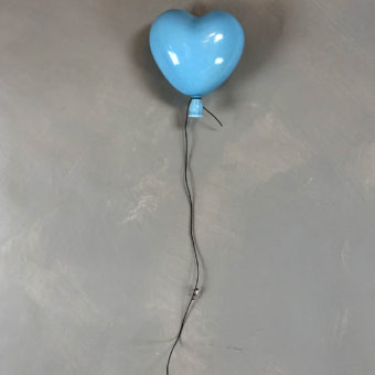 Antonsen, Kristin - Hjerteballong m/ gutt #10, lyseblå