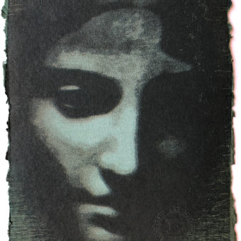 Forberg, Jan Olav - portrett på mørkegrønt papir 33/42
