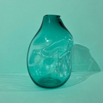 Rostad, Sigrid - Lava, vase stor/grønn transparent