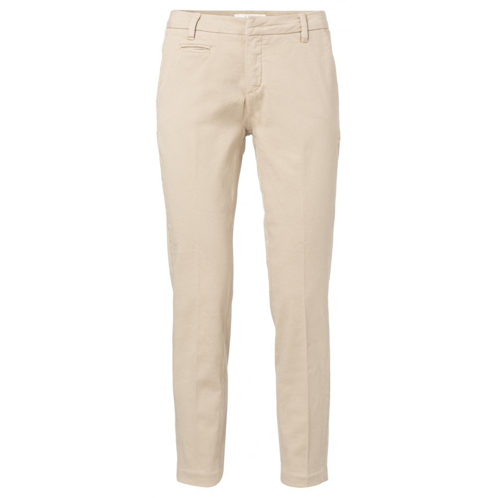 Cotton blend chino with frontpockets 122113-013