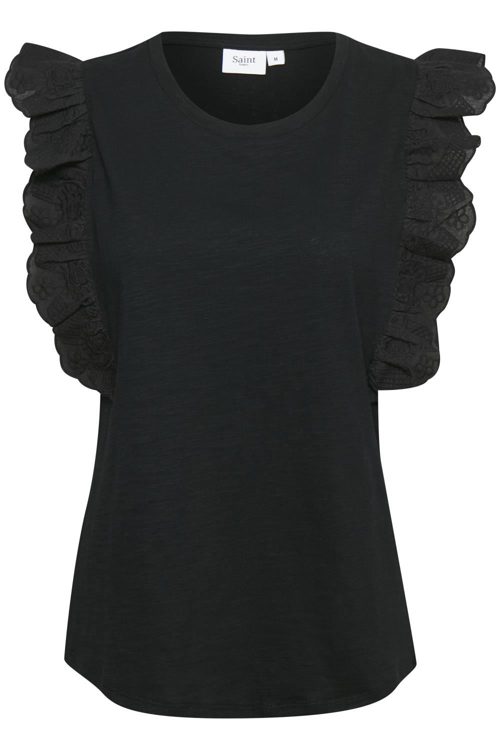 Adelin top Saint Tropez 30510281 PAPILIO AS Black Top Saint Tropez Bluser - Dameklær er billig