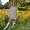 V-neck sweater soft wool elastane knit SUMMUM