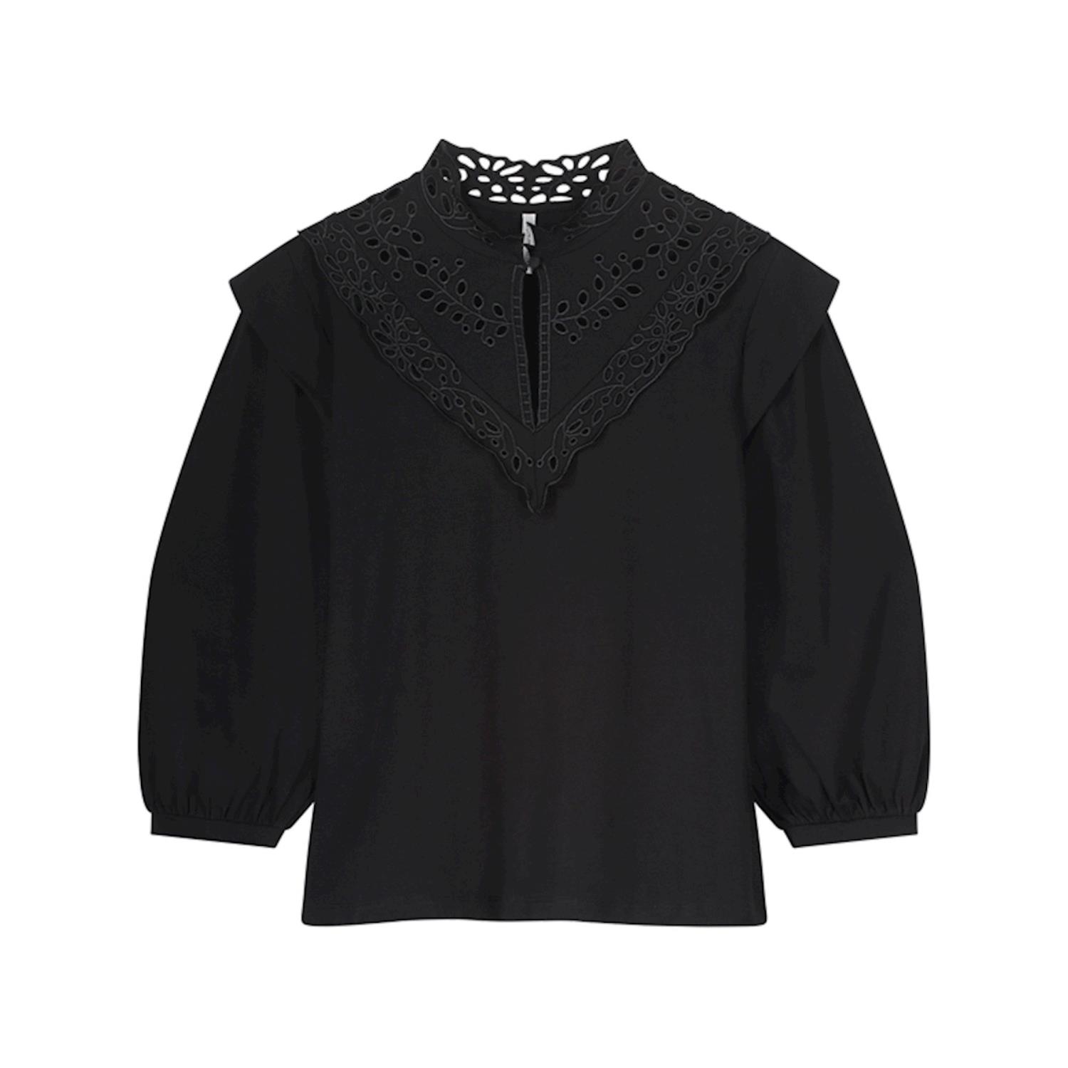 Jersey top 3/4 sleeve and embroidery 3s4859 SUMMUM WOMAN