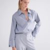 Bluse med striper og dekor knapper 2s3147 SUMMUM WOMAN