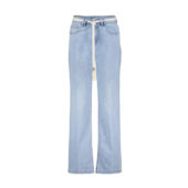 COLETTE & BELT Wide leg SRB4421 RED BUTTON
