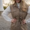 Thea leather vest