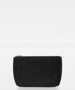 Trudy suede medium makeup bag