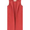 Edna, wool vest orange