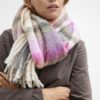 Dereen, fluffy wool scarf pink