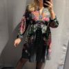 Anita short dress deep asphalt