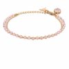 Iben crystal armbånd pink