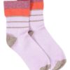 Abbi, lurex socks pink