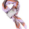 Allis, printed silk scarf light brown