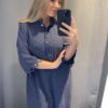 Madonna, shirt dress dark navy