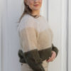 Rhona pullover Neutral colour block