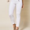 Amber color denim white