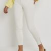 Amber color denim off white