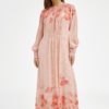 Hali, long dress Rose Print
