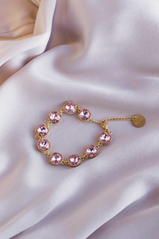 Carla Swarovski lux bracelet Pink