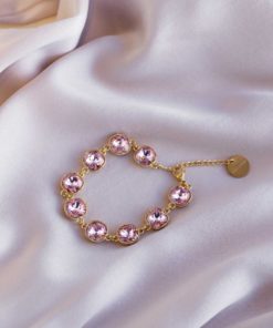 Carla Swarovski lux bracelet Pink