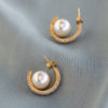 Pearl glam hoops