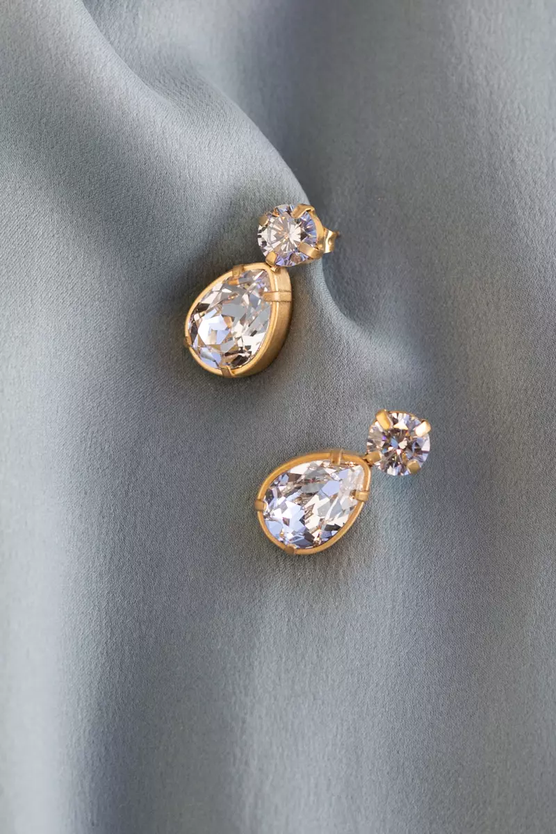 Billie drop earrings Clear