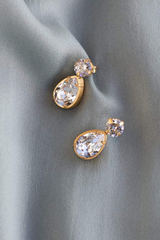 Billie drop earrings Clear