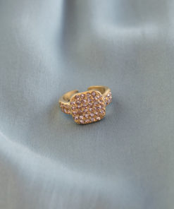 Abbie glam ring peach