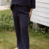 18870, pants, linen blue navy