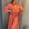 Vilde, dress pink pattern