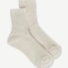 Adele, lurex socks Off white