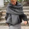 Thalia scarf Dark grey