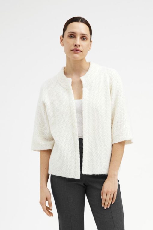 Parker, knit cardigan Off white