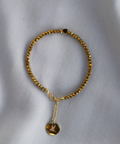 Fanny crystal bracelet Metallic gold