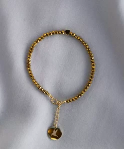 Fanny crystal bracelet Metallic gold