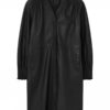 Henryka, leather dress Black